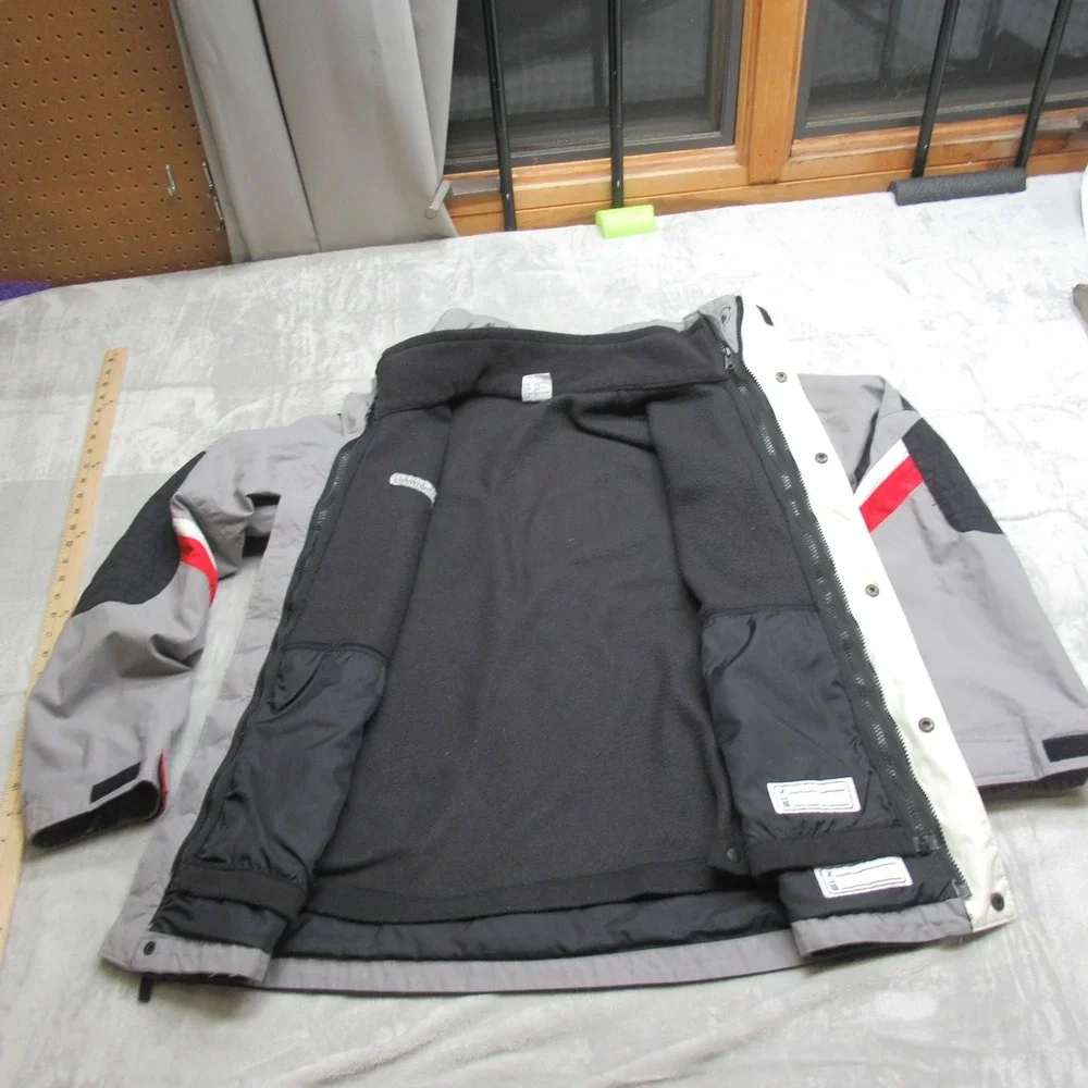 Columbia Jacket Youth XL 18/20 Gray Vertex Removable Liner Skiing Snowboard 3in1